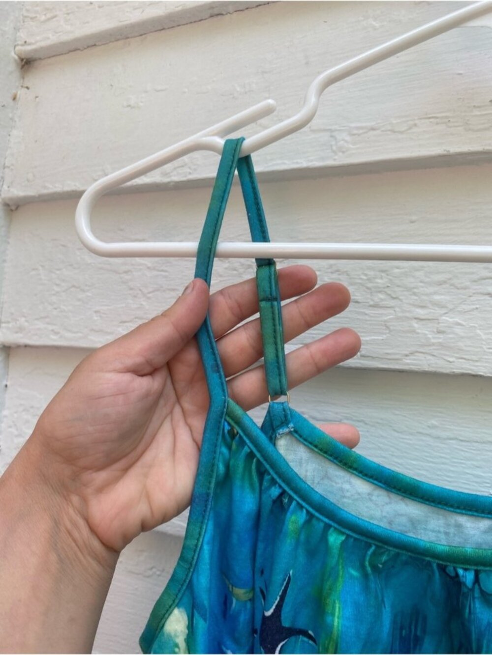 Blue-Green Starfish Print Camisole Top - Picture 4 of 4